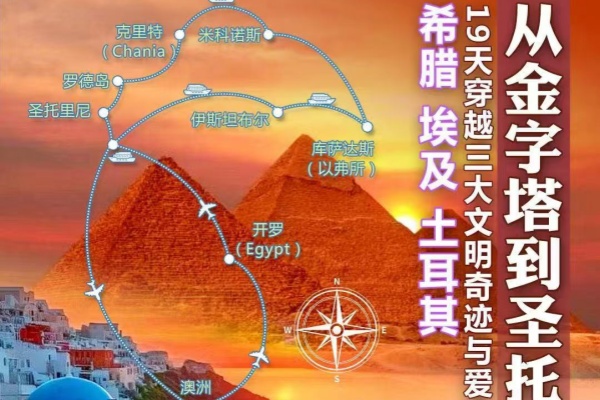 穿越三大文明奇迹与爱琴海19天之旅